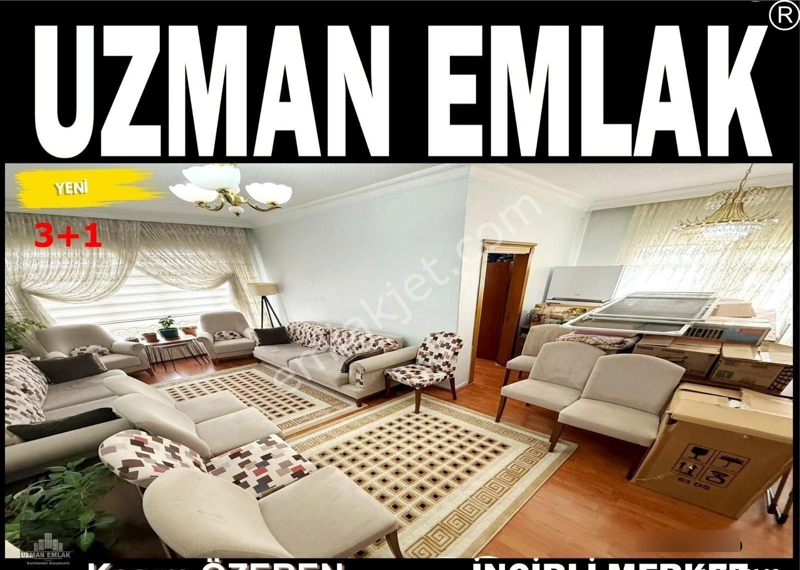Uzman Emlak'dan Çiçekli Mh'de Yunusemre Cadde Yakını Katta Isı Yalıtımlı Full Yapılı 3+1 Daire