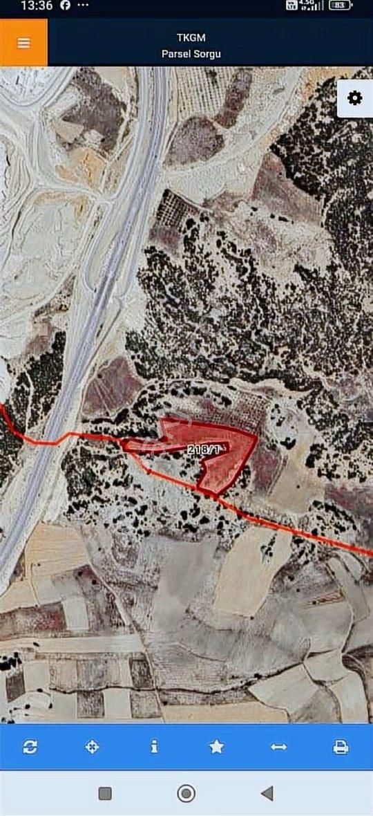 Burdur Merkez Karaçal Köyü Antalya Mermer Yanı Satılık Tarla