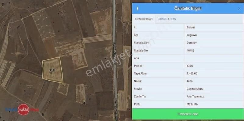 Burdur Yeşilova Orhanlı Çıkışında Yatırımlık Tarlı - Görsel 5