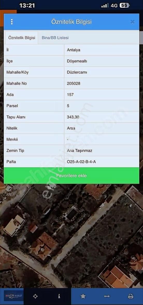 Düzlerçamında 343 M² Orman Yakın Harika Villa Arsası - Görsel 3
