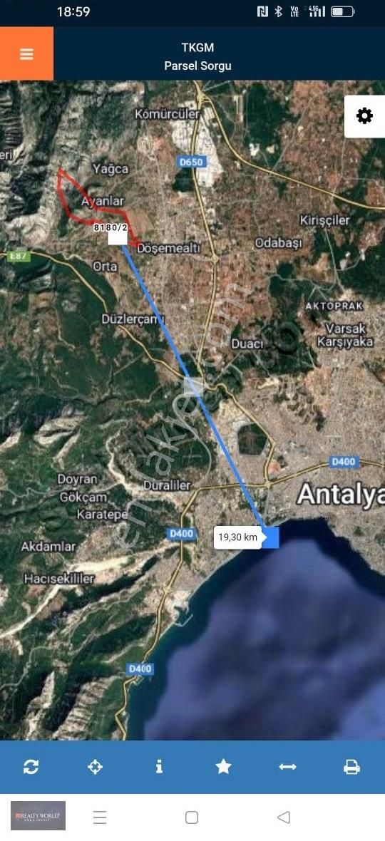 Döşemealtı Çığlık Mahallesi'nde Satılık Parsel - Görsel 8