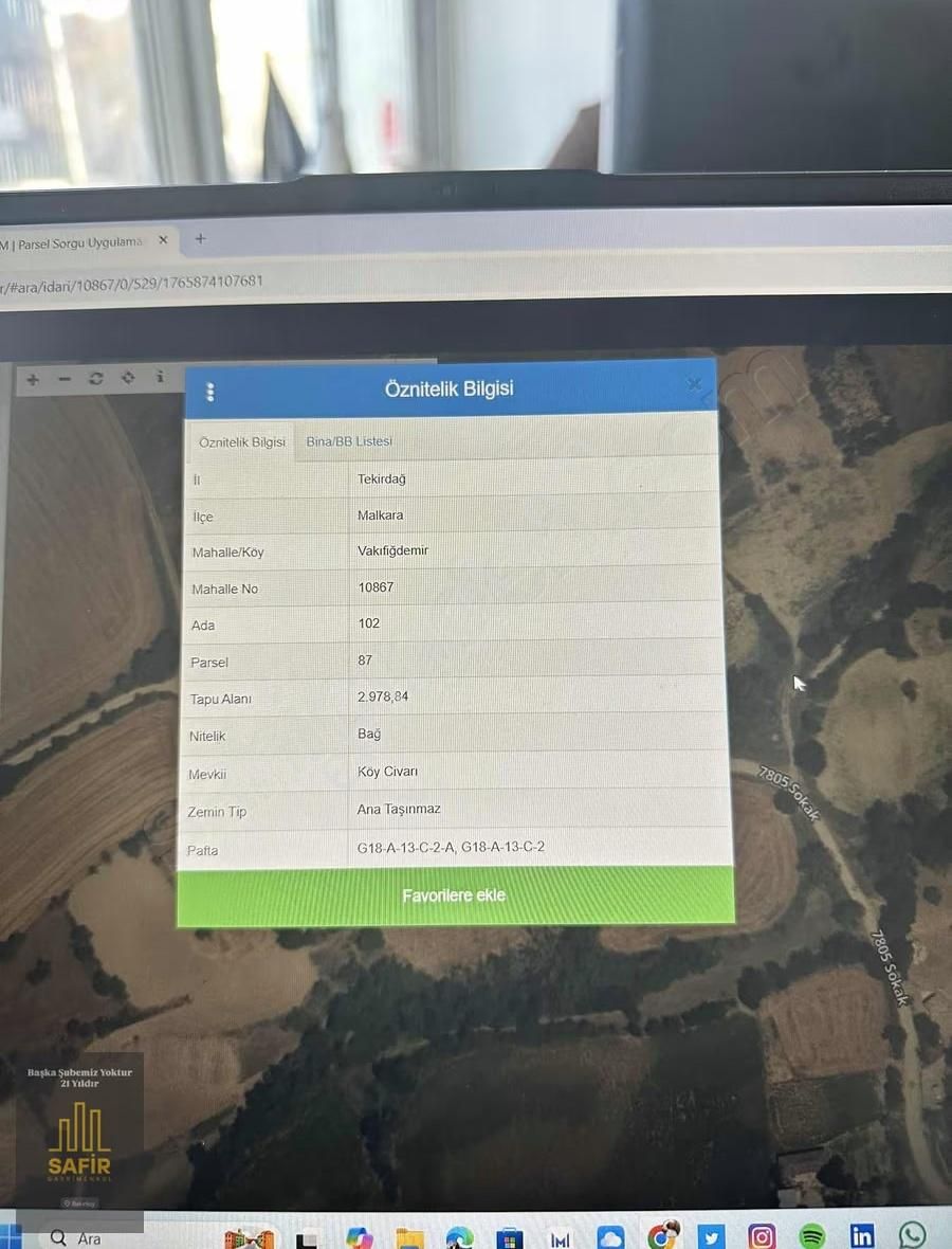 Malkara'da Köy Yerleşimi İçende Satılık 2820 M2 Tarla - Görsel 4