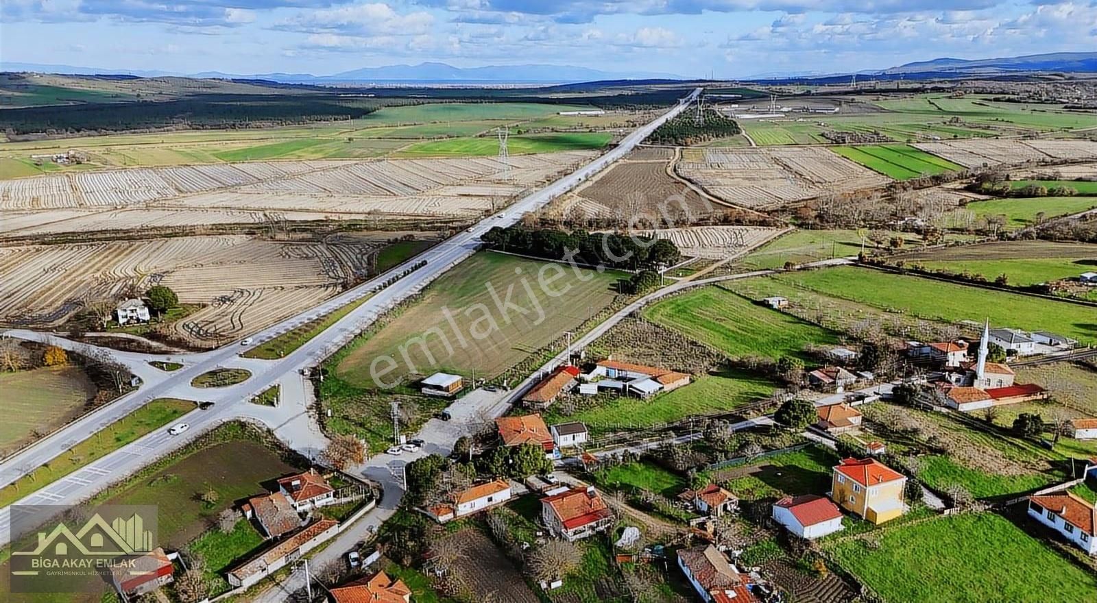 Çanakkale Biga Osmaniye 1650m2 Köyiçi İmarlı Satılık Arsa - Görsel 11