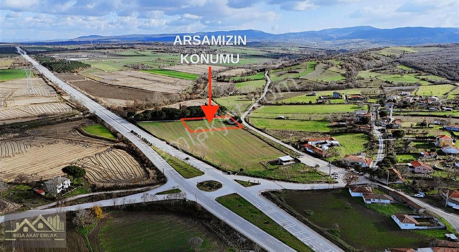 Çanakkale Biga Osmaniye 1650m2 Köyiçi İmarlı Satılık Arsa - Görsel 5