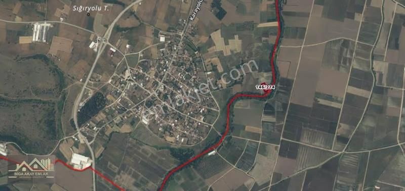 Çanakkale Biga Güleç Köyünde 2.285m2 Satılık Arazi - Görsel 2