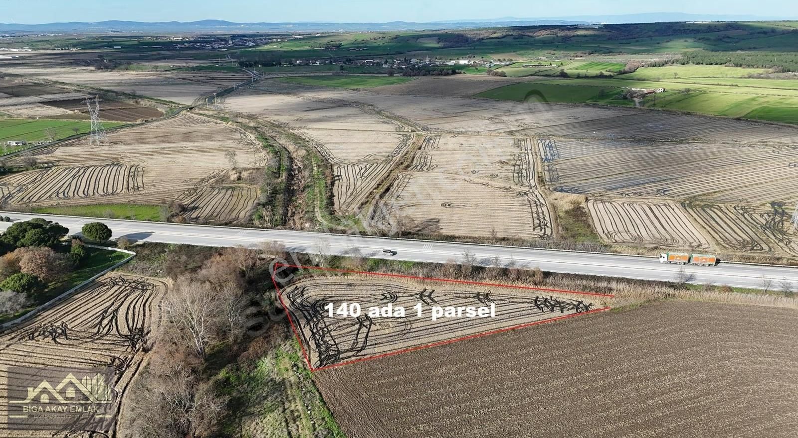 Çanakkale Biga Osmaniye Karayoluna Cepheli 3.690m2 Satılık Tarla - Görsel 13