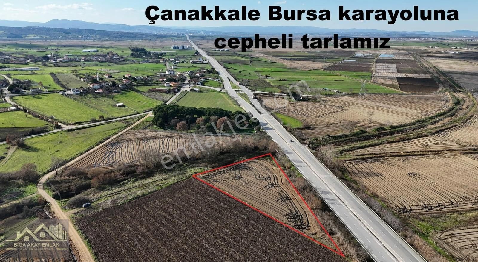 Çanakkale Biga Osmaniye Karayoluna Cepheli 3.690m2 Satılık Tarla - Görsel 6