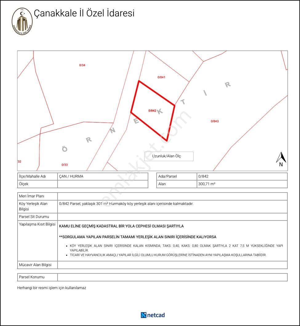 300 M² 2 Kat İmarlı Arsa Çanakkale Çan Hurma Köyü’nde Doğayla İç İçe – Yatırımlık & Konutluk Fırsat - Görsel 14