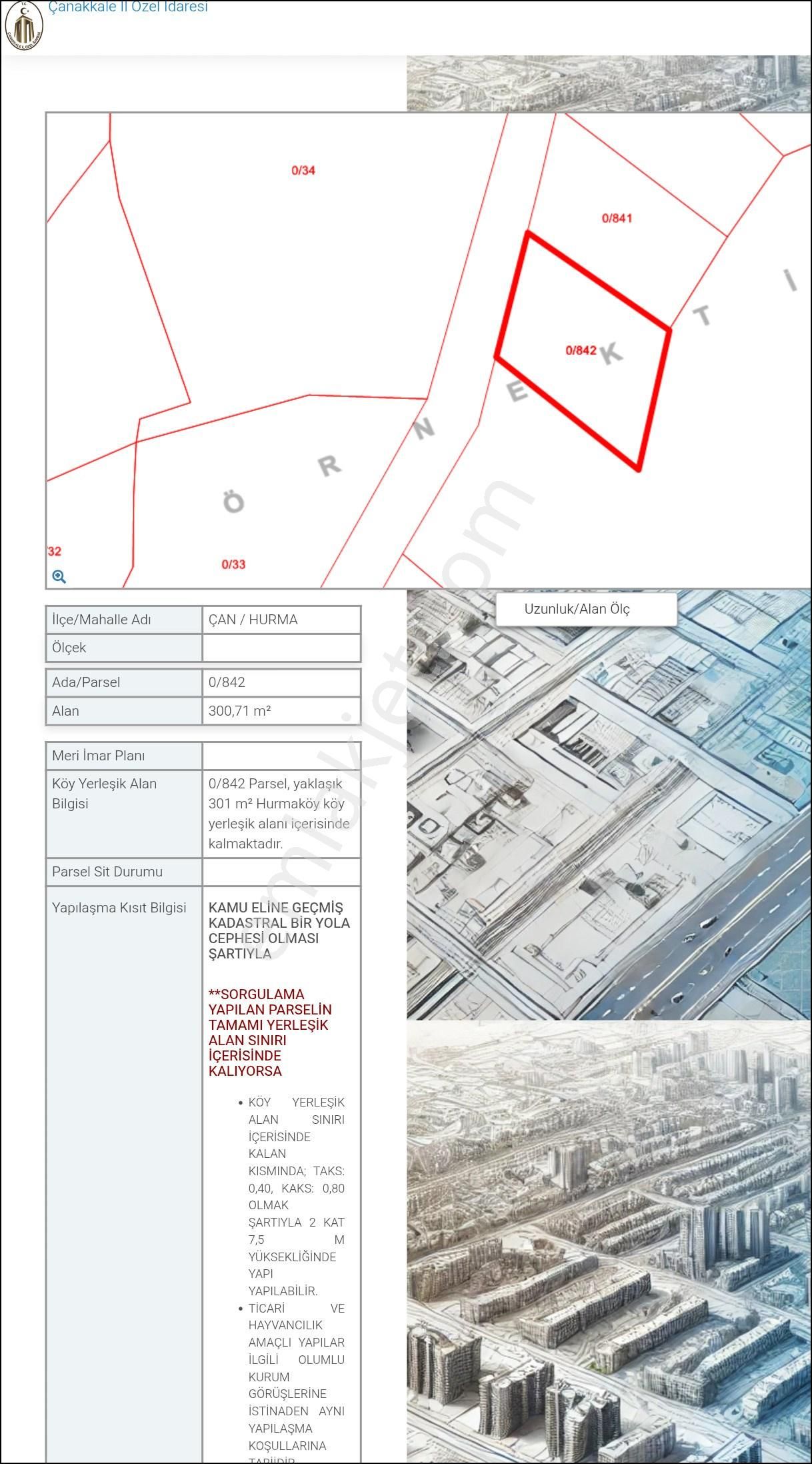 300 M² 2 Kat İmarlı Arsa Çanakkale Çan Hurma Köyü’nde Doğayla İç İçe – Yatırımlık & Konutluk Fırsat - Görsel 13