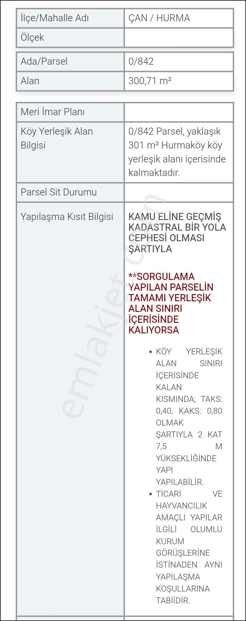 300 M² 2 Kat İmarlı Arsa Çanakkale Çan Hurma Köyü’nde Doğayla İç İçe – Yatırımlık & Konutluk Fırsat - Görsel 15