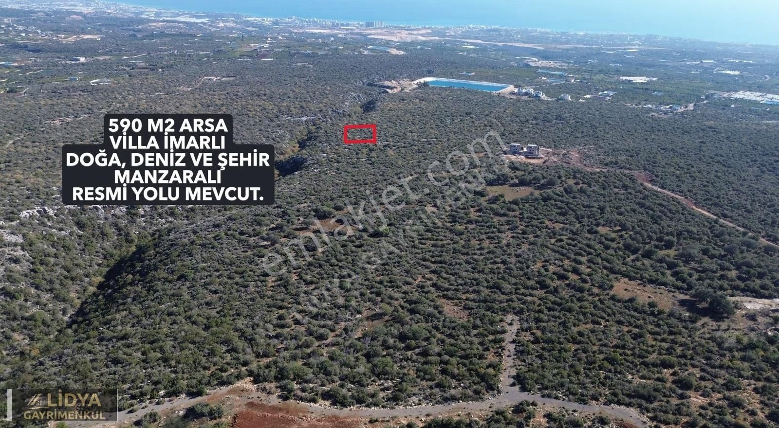 Ayaş'ta Full Deniz Manzaralı 590 M2 Satılık Arsa