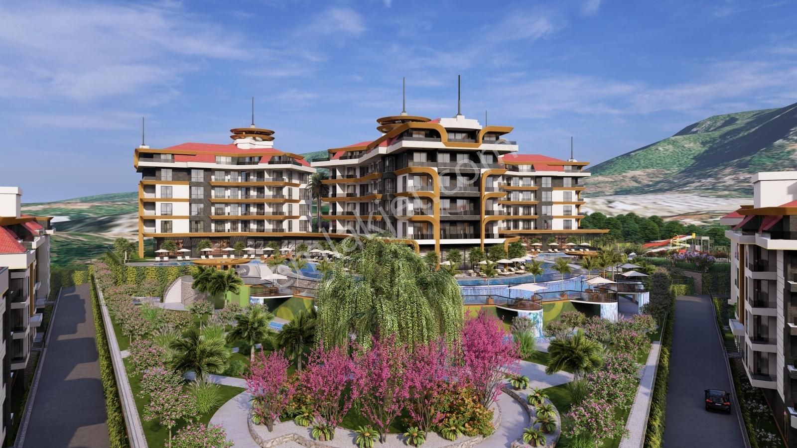 Modern Yaşamın Yeni Merkezi Alanya Kestel Satılık 1+1 Daireler - Görsel 28