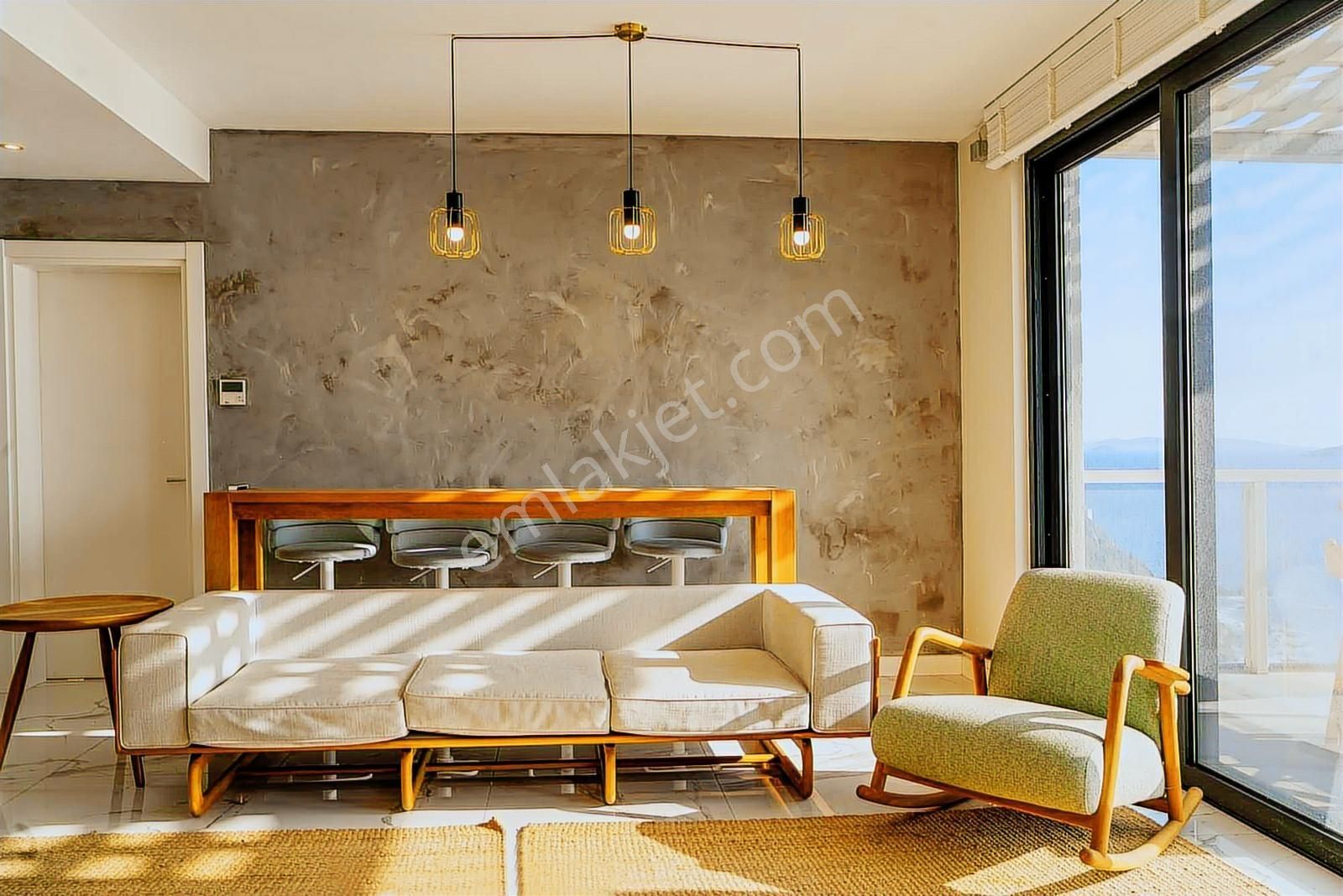 Plajlı Sitede Kiralık 5+1 Deniz Manzaralı Lüks Daire - Görsel 25