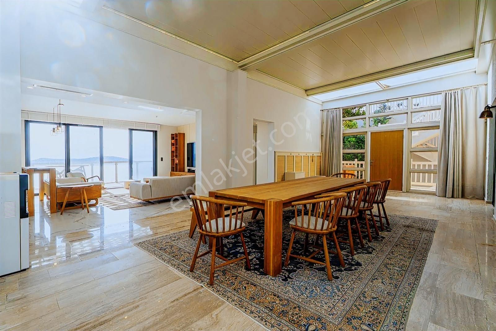 Plajlı Sitede Kiralık 5+1 Deniz Manzaralı Lüks Daire - Görsel 31