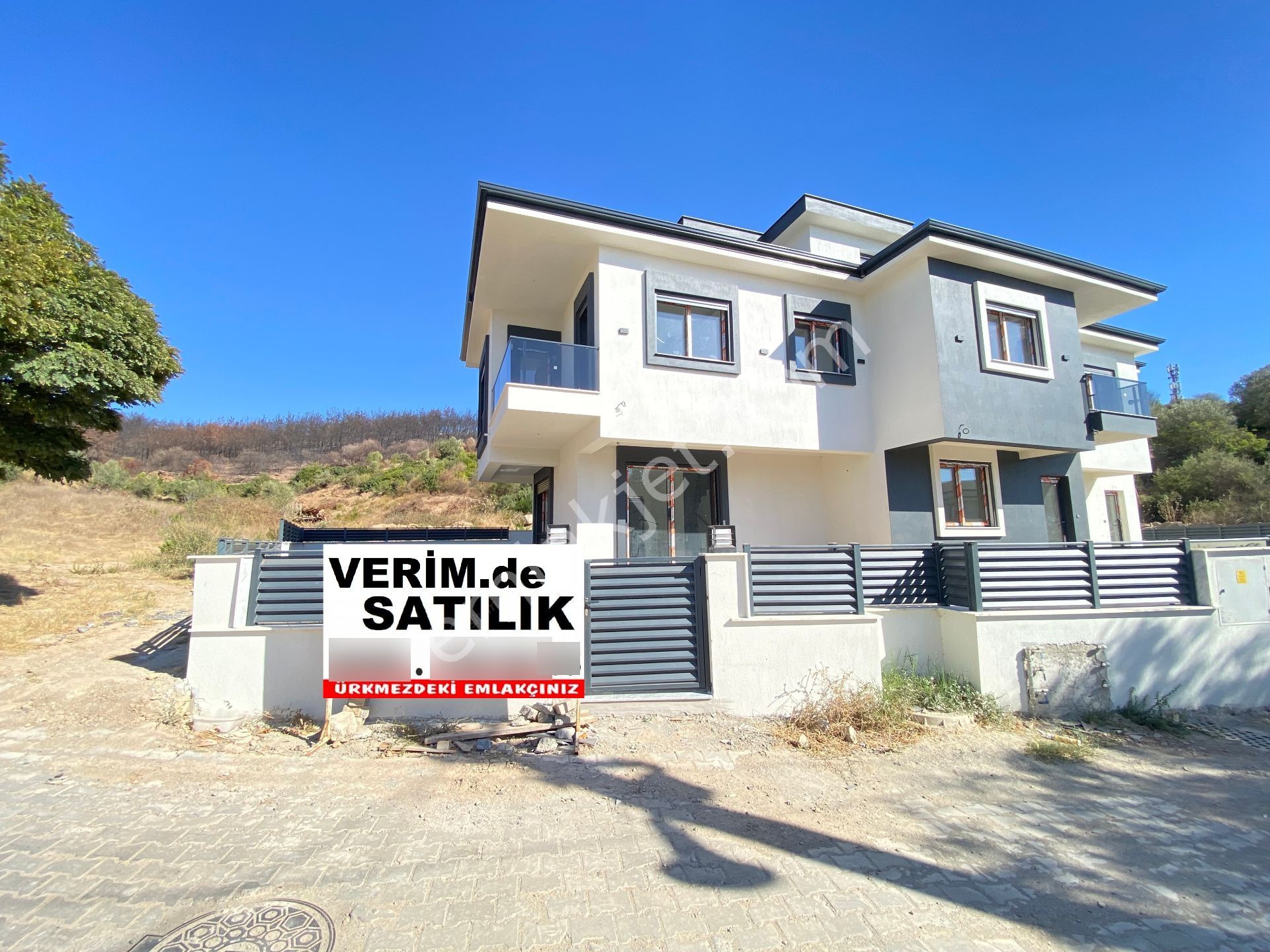 İzmir Ürkmez Plajına Çok Yakın Satılık Harika Villa Köşe Konumunda - Görsel 2