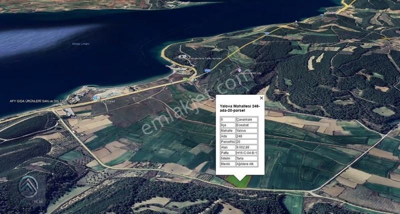 Çanakkale Eceabat Yalova Köyü Satılık Fırsat Tarla - Görsel 2