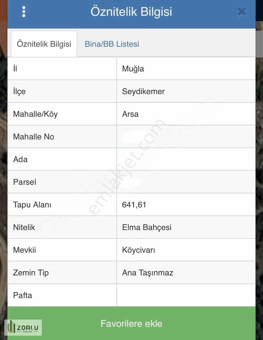 Muğla Seydikemer'de Satılık 640 M2 Tarla - Görsel 4