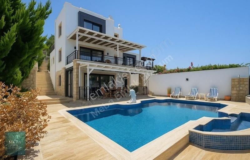 Bodrum Gündoğan Satılık Deniz Manzaralı 6+2 Tripleks Villa - Görsel 26