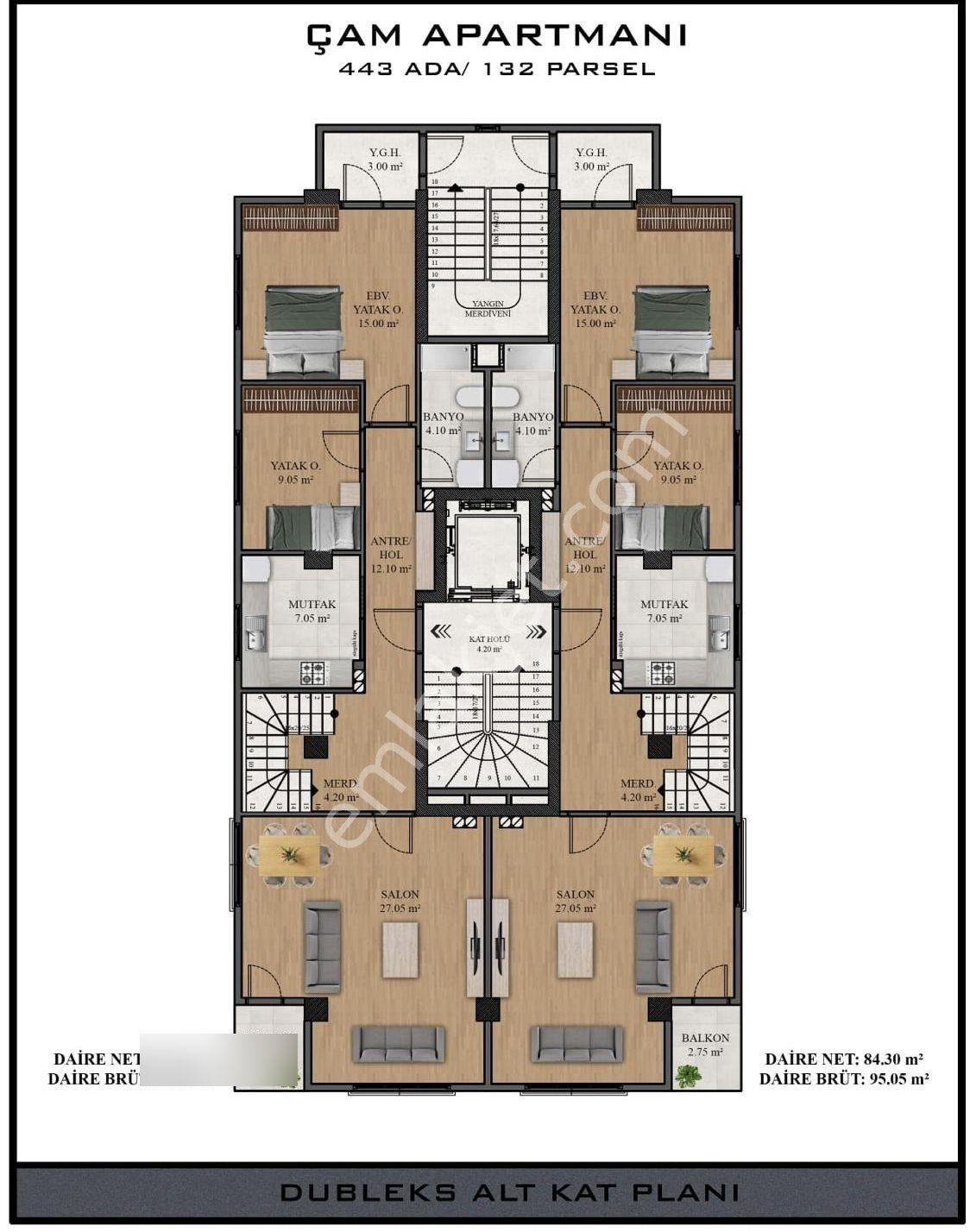 Tek Yetkili Erenköy'de 4+2 Net 180 M2 Balkonlu Ebv Banyolu Sıfır - Görsel 30