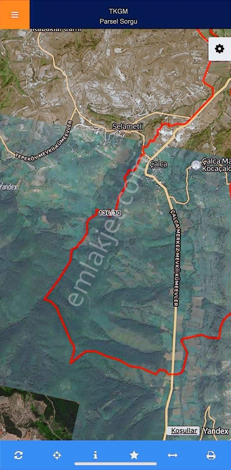 Kocaeli Kandıra Çalca'da Tek Tapu 2813m² Satılık Tarla - Görsel 4
