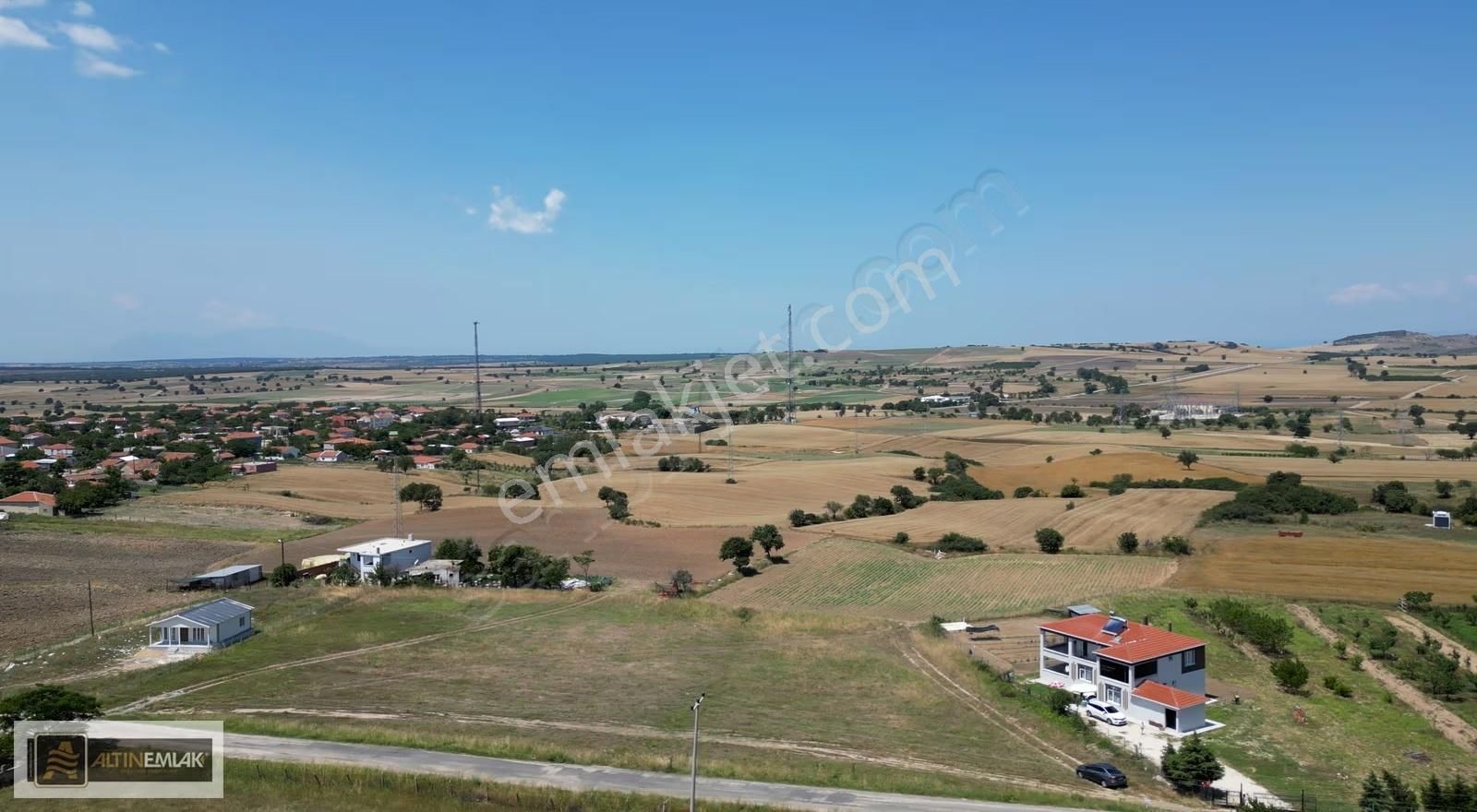 Enez Büyükevren'de 1920 M² %60 İmarlı - Yola Cephe Müstakil Arsa - Görsel 3