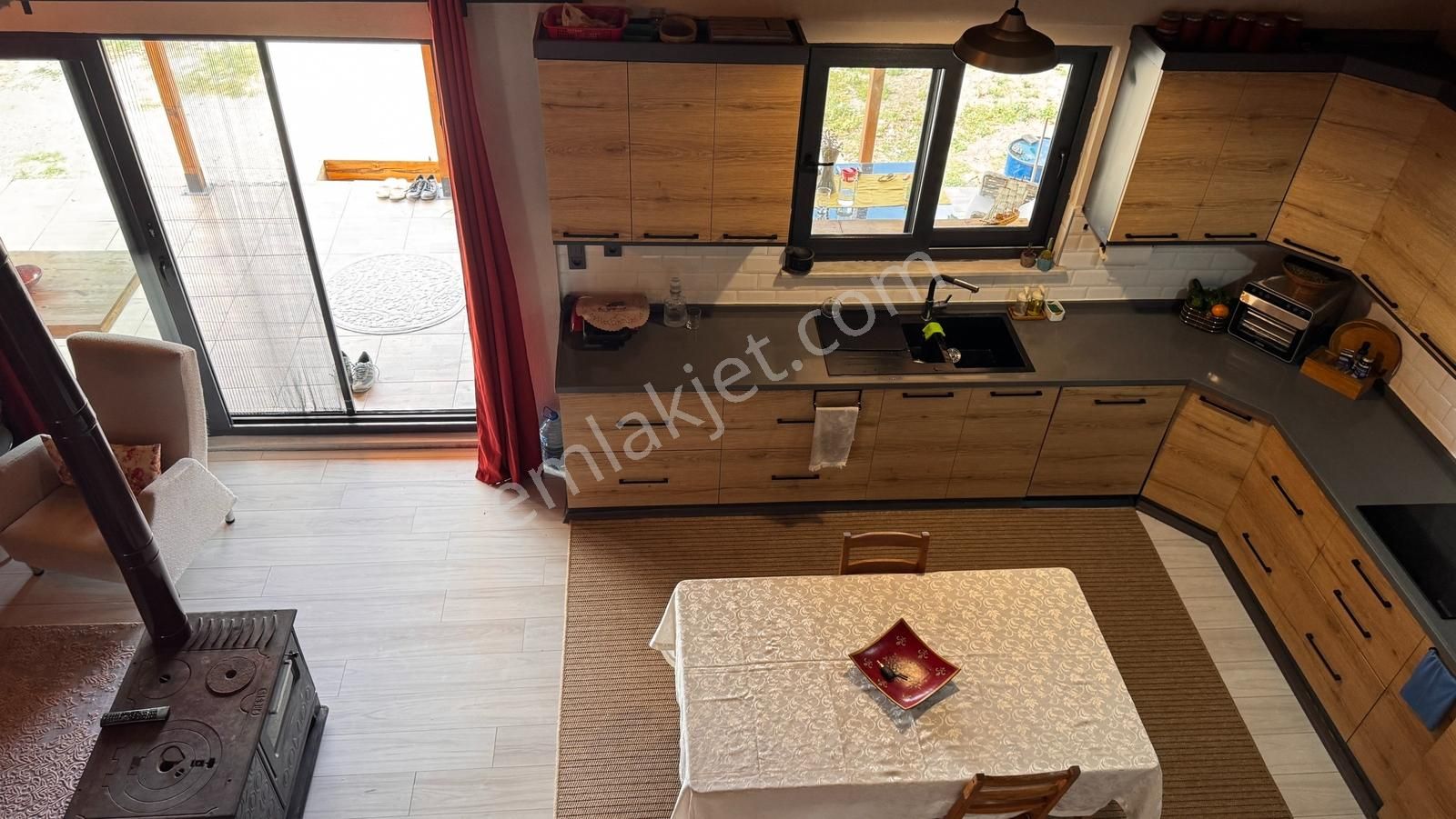 Gönen Merkeze 10 Dk 523 M2 Arsa İçinde Şömineli Müstakil Ev - Görsel 28