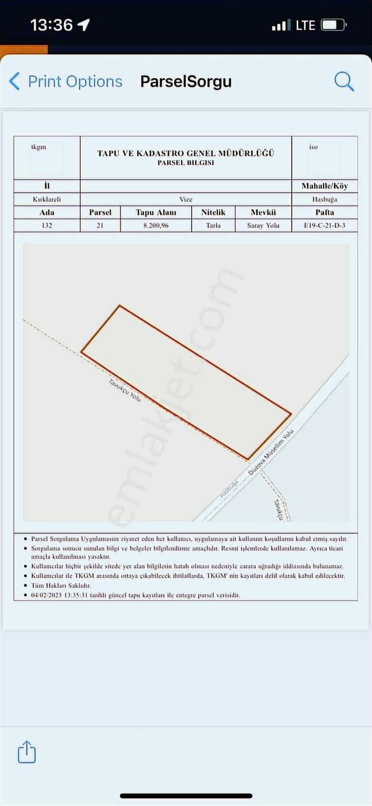 K.eli Vize Hasbuğa Köyü 8200 Metre Tektapu, Araç Takası Yapılır - Görsel 8