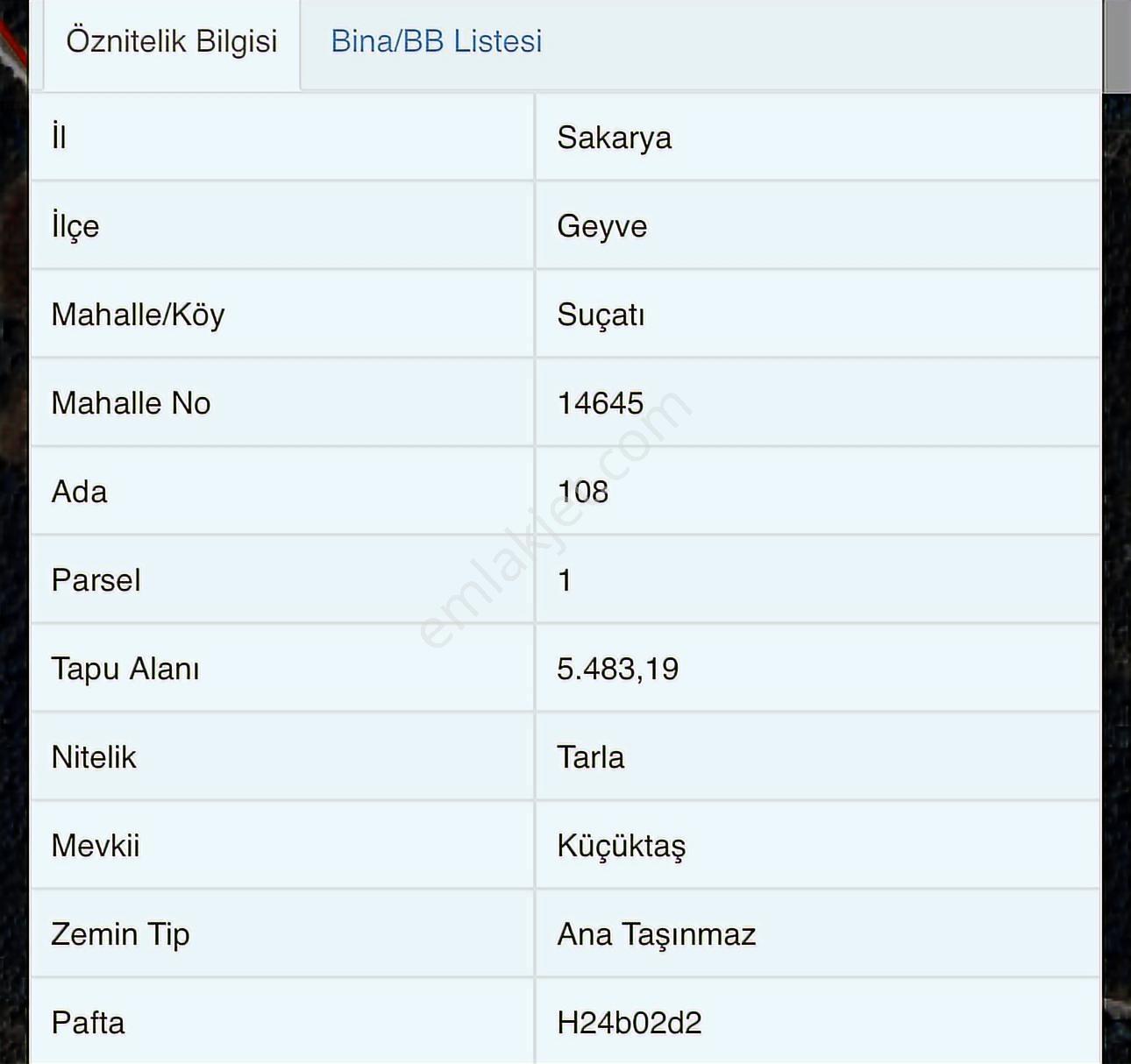 Sakarya Geyve Suçatı Mahalesi Satılık 5.483 M2 Arsa - Görsel 2