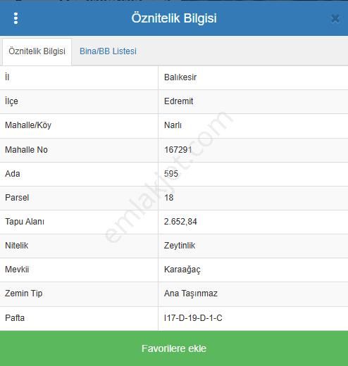 Eu Gayrimenkul'den Narlı'da Satılık Zeytinlik - Görsel 2