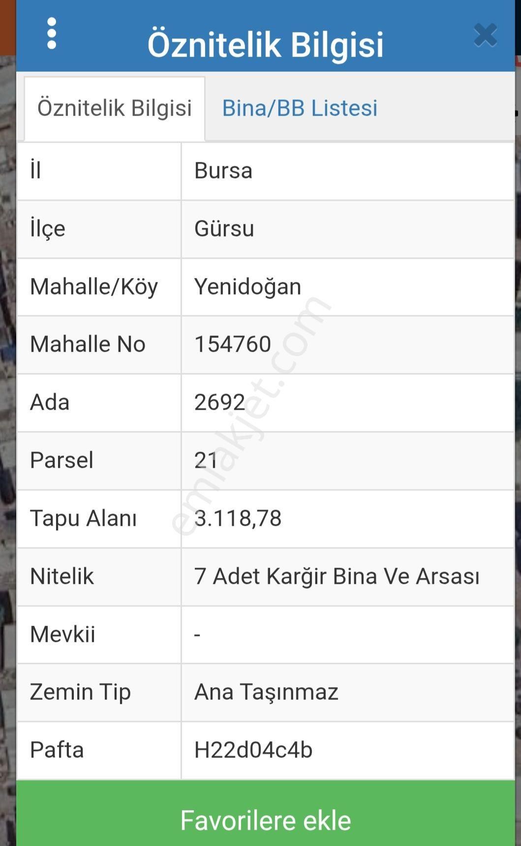 Bursa Gürsu Yenidoğan Satılık 283,58 M2 Arsa. - Görsel 5