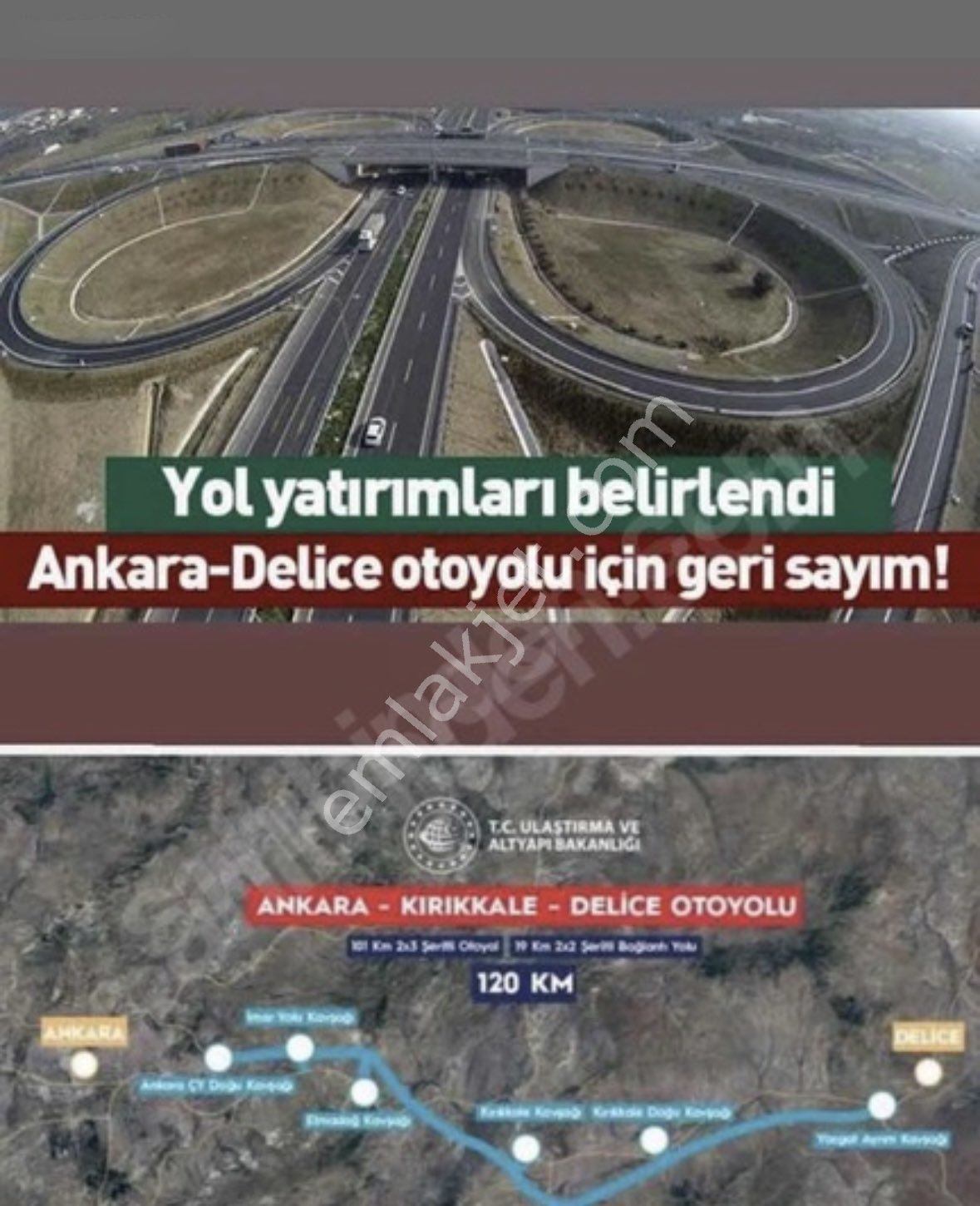 Balcity - Kırıkkale Delice Çerikli Toki Yakını 450 M2 Konut İmarlı Arsa - Görsel 13