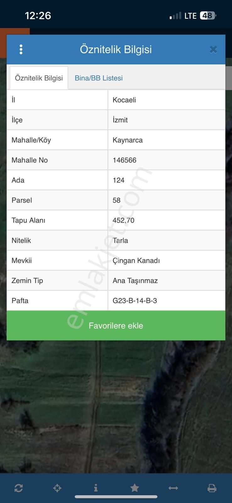 Kocaeli İzmit Kaynarca 452 M² Tarla - Görsel 6