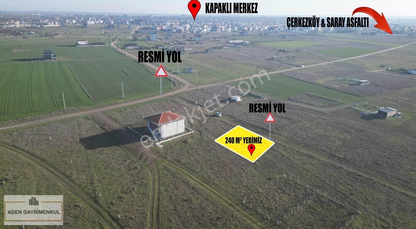 Tekirdağ Kapaklıda Tek Tapu 240 M² Arsa Satılık - Görsel 17