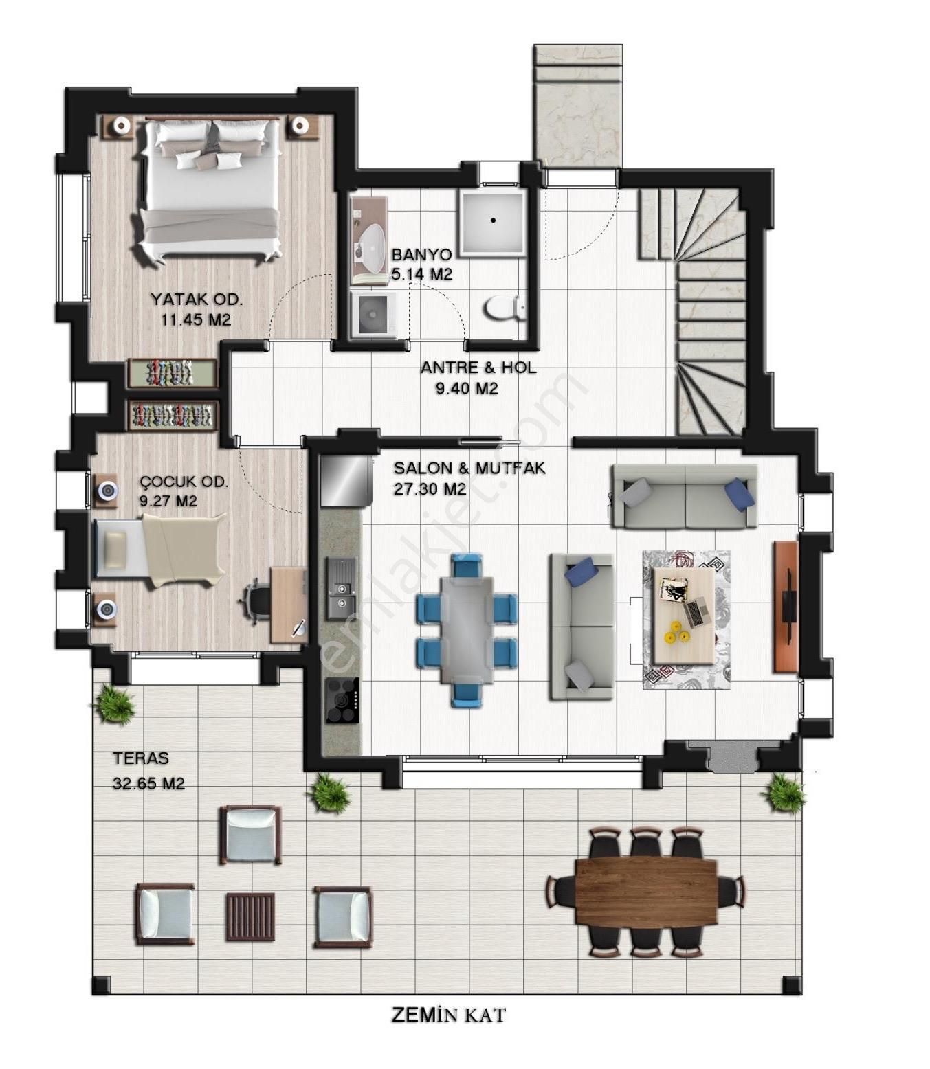 Bodrum Gümüşlük'te Havuzlu Lüks 3+1 Eşyalı Satılık Villa - Görsel 34