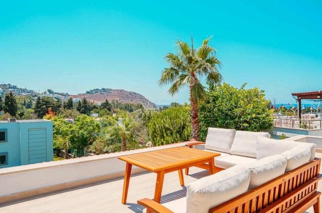 Bodrum Gümüşlük'te Havuzlu Lüks 3+1 Eşyalı Satılık Villa - Görsel 11