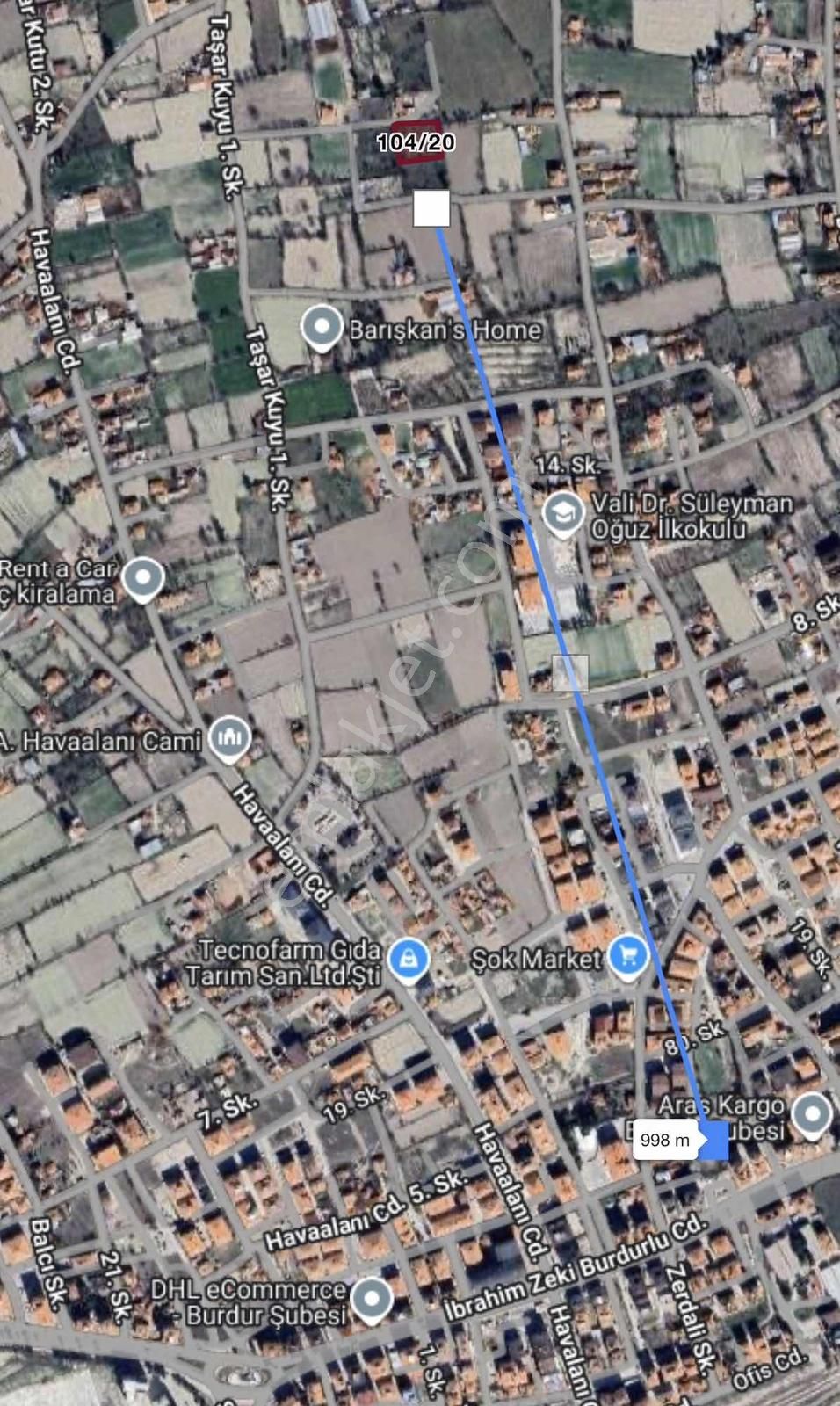 Satılık İmarlı, Burdur Bağlar Mahallesi - Görsel 12