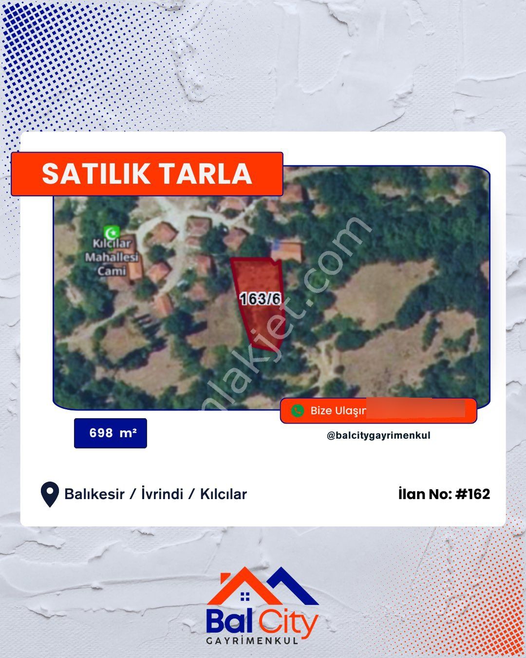 Balcity - Balıkesir İvrindi Kılcılar'da 2 Adet Yanyana Satılık İmarlı Arsalar