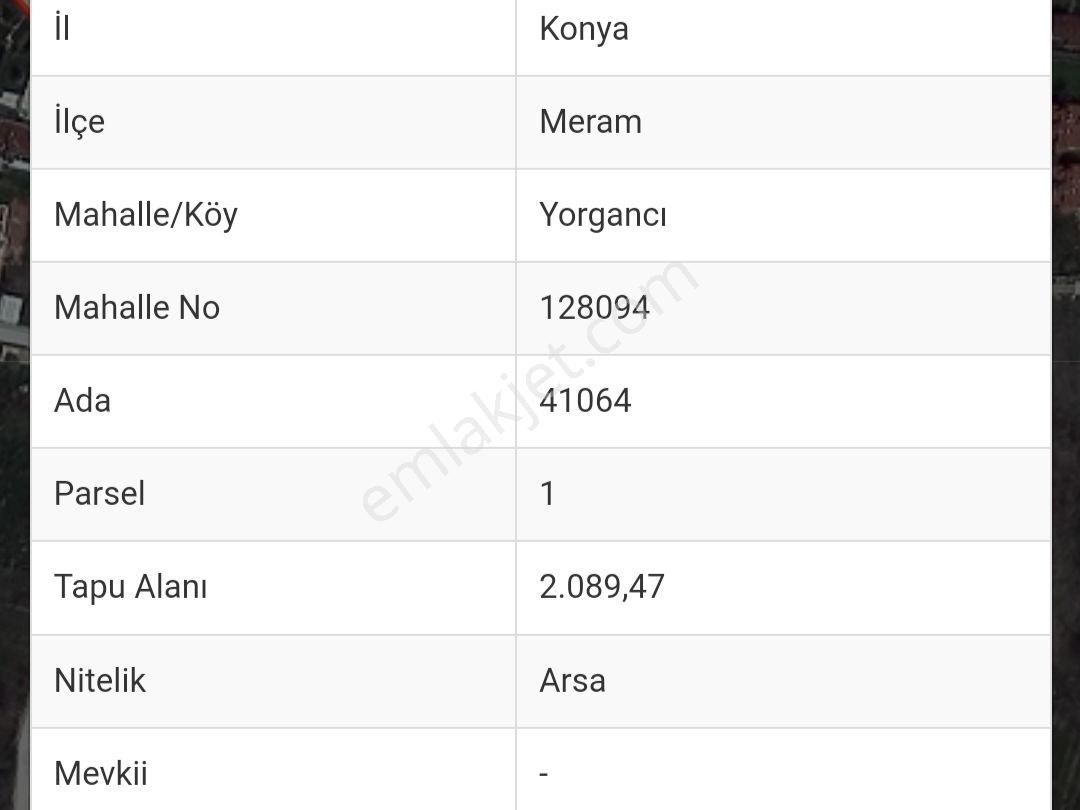 Meram Yorgancı Değerli Lokasyonda Köşe Parsel Satılık Arsa - Görsel 7