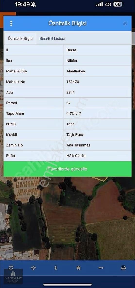 Karakaş Bey Gayrimenkulden Alaattinbey Kiralık Arazi