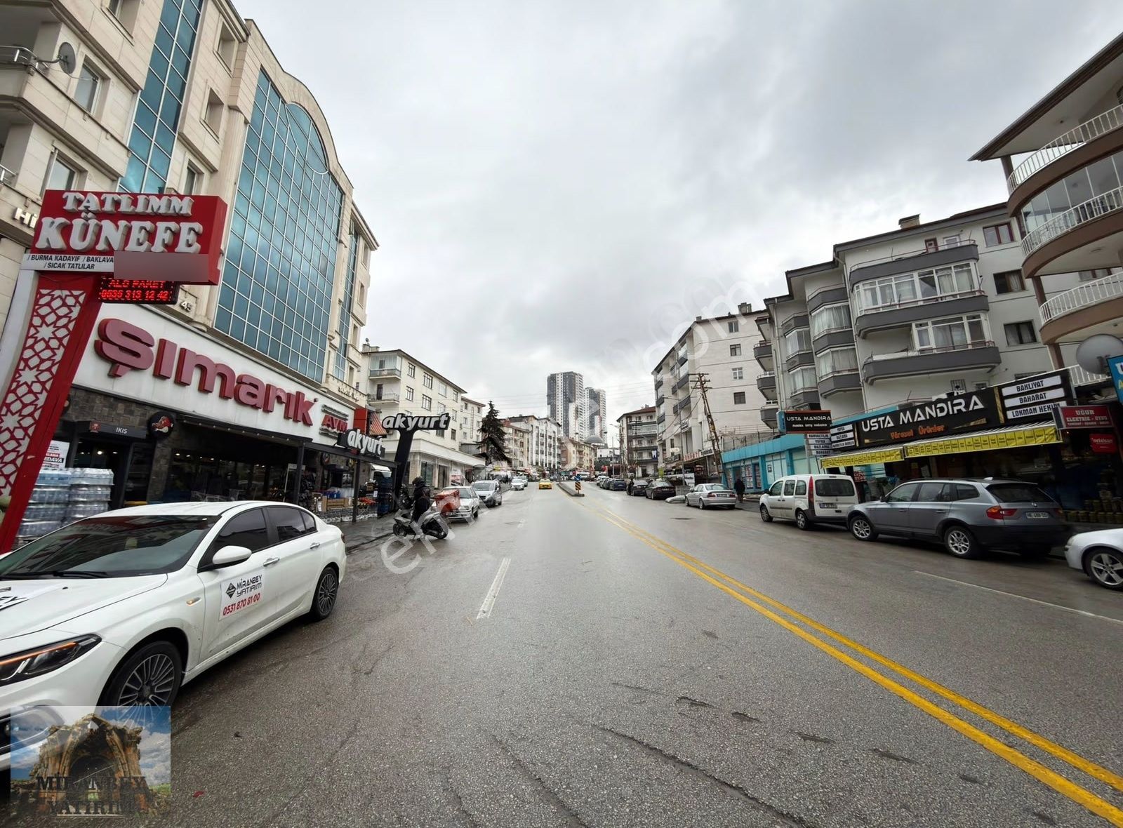 Mutlu Cad. Üzeri Katta Asansörlü Full Yapılı Açık Cepheli 3+1!!