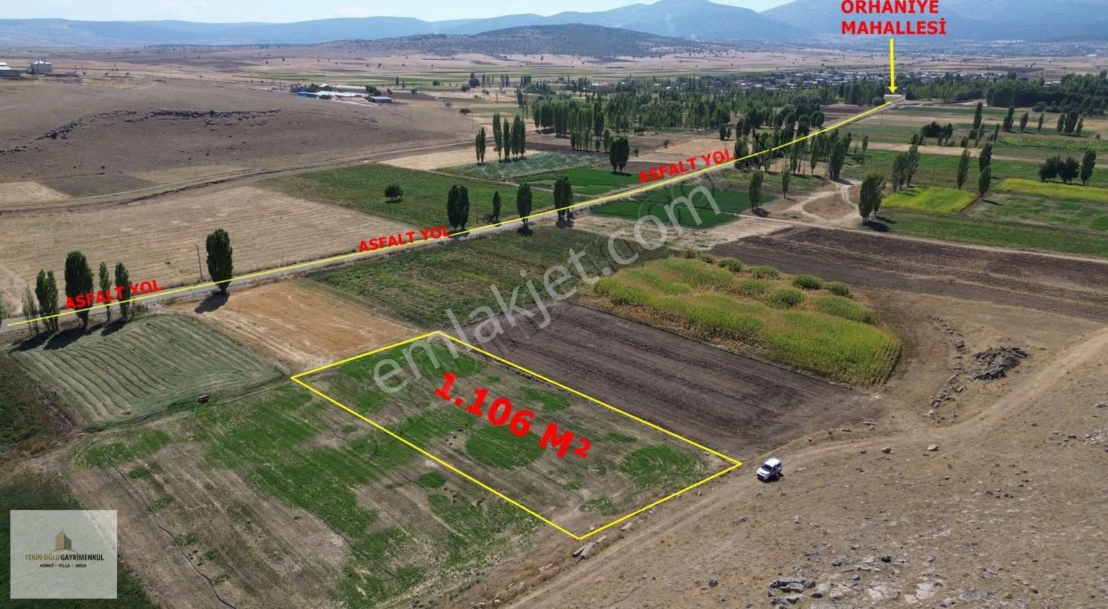 Su Vanası Dibinde Akören Orhaniye'de 1.106 M² Müstakil Tarla - Görsel 6