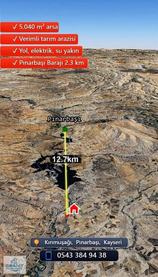 Granit Gayrimenkul Den Caddeye Yakın 5050 M2 Tarla - Görsel 8