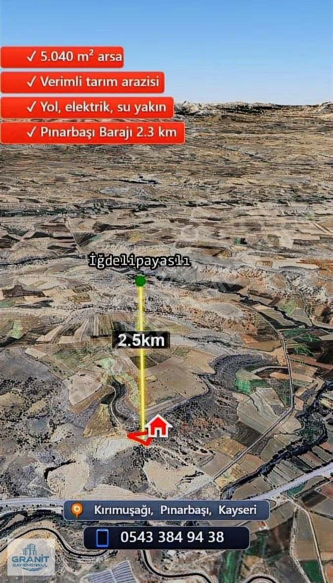 Granit Gayrimenkul Den Caddeye Yakın 5050 M2 Tarla - Görsel 5