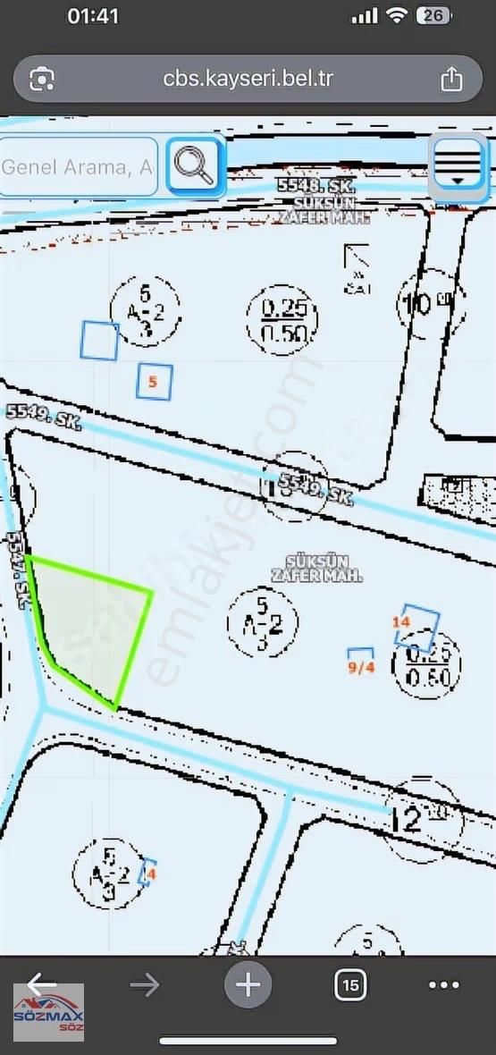 Süksün Zafer Yatırımlık | İki Villalık Köşe Başı Villa Arsası - Görsel 4