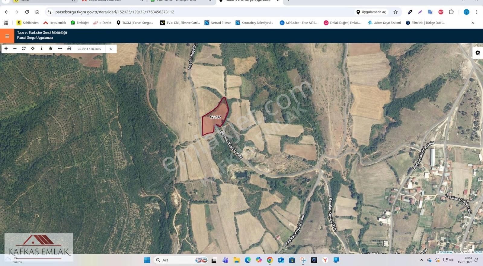 Kafkas Emlaktan 4.750 M2 Yatırımlık Arazi