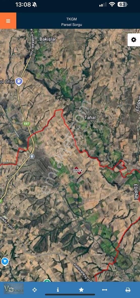 Edirne Uzunköprü Kırcasalihte 25dönüm Tek Tapu Tarla - Görsel 5