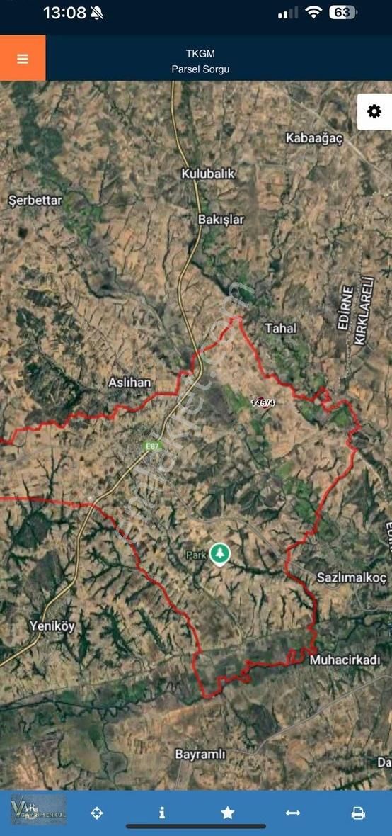 Edirne Uzunköprü Kırcasalihte 25dönüm Tek Tapu Tarla - Görsel 3