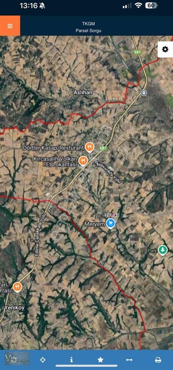 Edirne Kırcasalihte 10 Dönüm Tek Tapu Kupon Tarla - Görsel 4