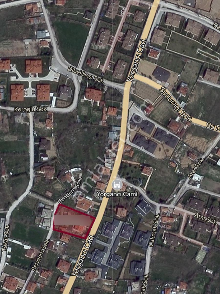 Yorgancı Caddesi Cepheli 2.453 M² Villa Arsası - Görsel 2