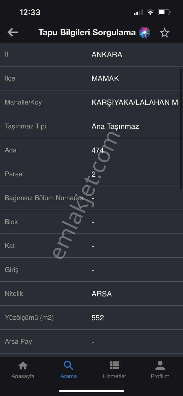 ▄vega▄mamak Karşıyaka Mah. 552m2 Tek Tapu Villa Parseli - Görsel 2